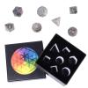 Nupuyai Healing Labradorite Stone D&D Polyhedral Dice Set with Box for Dungeons and Dragons, Set of 7 Table Top Game Dice for RPG MTG Roleplaying Collection view 3