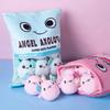 REFAHB Cute Axolotl Plush Toy, Removable Salamander Animal Stuffed Plush Pillow, Kawaii Plush Cushion Toy Game for Kids, Girls, Birthday Gift (6pcs a Bag, Pink) view 3
