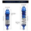 4PCS 1:10 Scale RC Car Shock Front & Rear Shock Absorber Assembled Set Compatible with 1/10 Traxxas Slash/Rustler/Stampede 4x4 4WD Upgrade Replacement Parts#5862(Blue) view 3