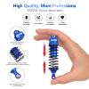 4PCS 1:10 Scale RC Car Shock Front & Rear Shock Absorber Assembled Set Compatible with 1/10 Traxxas Slash/Rustler/Stampede 4x4 4WD Upgrade Replacement Parts#5862(Blue) view 4