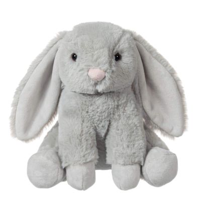 Apricot Lamb Toys Plush Grey Bunny Rabbit Stuffed Animal with Fluffy Soft Ears (Medium, 12 Inches)