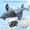 OTONOPI Military Helicopter Toy Marines Force Plane Model Alloy Plane Transport Army Aircraft Fighter Jet Die-Cast Metal Pull Back Airplanes with Lights and Sounds for Kids or Collection view 4