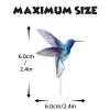 18pcs Glitter Dessert Cupcake Topper Hummingbird Green Flying Bird Nature Theme Decor Supplies Boys Girls Woman Lady Happy Birthday Party Decorations view 4