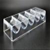 Set of 5 Clear Plastic Chip Tray for 100 Poker Chips view 1