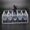 Set of 5 Clear Plastic Chip Tray for 100 Poker Chips view 2