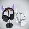 Demon Horns for Headphones - Small Devil Headphone Attachment in Various Colors with Self Fastener - Cosplay Devil Ears for Gamers and Streamers (Set of 2) (White) view 2