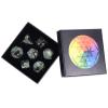 Nupuyai Healing Kambaba Jasper Stone D&D Polyhedral Dice Set with Box for Dungeons and Dragons, Set of 7 Table Top Game Dice for RPG MTG Roleplaying Collection view 1