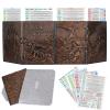 CZYY DND Dungeon Master Screen Faux Leather Embossed Dragon & Mimic, Four-Panel with Pockets DM Screen for Dungeons and Dragon, Pathfinder, D&D view 1