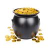 GIFTEXPRESS Plastic Doubloon Gold Coins - 144 Count Kids Play Money Pirate Tokens - Toy Treasure for St. Patricks Day Games, Decorations & Party Favors view 3
