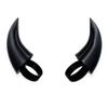 BeamTeam3D Demon Horns for Headphones - Small Devil Headphone Attachment in Various Colors with Self Fastener - Cosplay Devil Ears for Gamers and Streamers (Set of 2) (Black) view 1