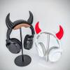 BeamTeam3D Demon Horns for Headphones - Small Devil Headphone Attachment in Various Colors with Self Fastener - Cosplay Devil Ears for Gamers and Streamers (Set of 2) (Black) view 3