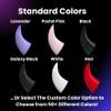 BeamTeam3D Demon Horns for Headphones - Small Devil Headphone Attachment in Various Colors with Self Fastener - Cosplay Devil Ears for Gamers and Streamers (Set of 2) (Black) view 4