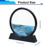 Coitak Moving Sand Art Picture, Round Glass Dynamic Sand Picture, Desktop Sand Art for Home Decor and Office view 2