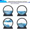 Coitak Moving Sand Art Picture, Round Glass Dynamic Sand Picture, Desktop Sand Art for Home Decor and Office view 4