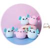 REFAHB Cute Axolotl Plush Toy, Removable Salamander Animal Stuffed Plush Pillow, Kawaii Plush Cushion Toy Game for Kids, Girls, Birthday Gift (6pcs a Bag, Blue) view 3
