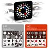 hahaland High Contrast Baby Flashcards - Black and White Infant Baby Cards 0-6 Months Tummy Time 0-3-6 Months Montessori Sensory Cards 20 PCs 6''6'' Newborn Brain Visual Stimulation view 3