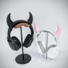 BeamTeam3D Demon Horns for Headphones - Small Devil Headphone Attachment in Various Colors with Self Fastener - Cosplay Devil Ears for Gamers and Streamers (Set of 2) (Sparkle Black) view 2