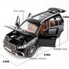 WAKAKAC Diecast Car Model GLS63 AMG 1/24 Alloy Collectible Pull Back Toy Car with Light and Sound Toy Vehicle for Adult Boys Gift(Black) view 2