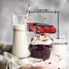 18pcs Glitter Car Dessert Cupcake Topper Racing Car Sport Theme Decor Supplies Baby Shower Child Boy Girl Happy Birthday Party Decorations view 2