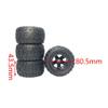 NC Upgrade RC Car Tires 1/16 1/12 1/14 Assembly Model for 124019 for HBX 16889 124018, Black view 3