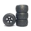 NC Upgrade RC Car Tires 1/16 1/12 1/14 Assembly Model for 124019 for HBX 16889 124018, Black view 4