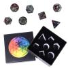 Nupuyai Healing Ruby in Fuchsite Crystal D&D Polyhedral Dice Set with Box for Dungeons and Dragons, Set of 7 Table Top Game Dice for RPG MTG Roleplaying Collection view 3