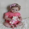KAWAYII Newborn Baby Doll 23 Inch Realistic Reborn Girl Dolls Soft Silicone Weighted Body Toddler Doll Toy Accessories for Kids & Collection view 1