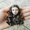 1/6 Scale Female Head Sculpt, European Girl Long Curls Hair Head Carved for 12inch Action Figure Doll (B) view 3