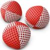 speevers Juggling Balls for Beginners and Professionals Set of 3, 14 Colors Available, 2 Layers of Net and Carry Case, Xballs Juggling Balls (Red - White, 3.9 oz) view 1