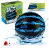 Watermelon Ball  The Ultimate Swimming Pool Game for Under Water Passing, Dribbling, Diving and Pool Games for Teens, Kids, or Adults, Balls Fills with Water, Blue, 9 inches view 1
