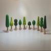 krtkrtahsap Enchanting Wooden Forest: 10-Piece Handmade Toy Set for Babies and Toddlers view 1