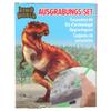 Depesche 11905 0011905 World Digging Set, Large Plaster Block with 13 Piece Dino Skeleton and Other Accessories Such as Hammer, Chisel, Brush and Goggles, Multicoloured view 1