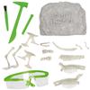 Depesche 11905 0011905 World Digging Set, Large Plaster Block with 13 Piece Dino Skeleton and Other Accessories Such as Hammer, Chisel, Brush and Goggles, Multicoloured view 3
