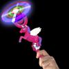 ArtCreativity Light Up Unicorn Swivel Wand, 15 Inch LED Spin Toy for Kids, Batteries Included, Great Gift Idea for Boys and Girls, Unicorn Birthday Party Favor, Carnival Prize view 4