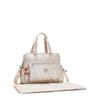 Kipling Alanna Metallic Diaper Bag Quartz Metallic view 3
