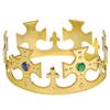 The Dreidel Company Adjustable Gold Jeweled Crown Birthday Party Plastic Crowns, Party Supplies, Gatherings, & Events (3-Pack) view 1