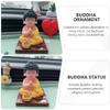 FAVOMOTO Buddha Dancing Solar Toy, Dancing Buddha Decor Figure Shaking Head Bobblehead Car Dashboard Ornament Little Monk Figurine for Desktop Office Car Dashboard view 4