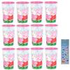 Unique Peppa Pig Birthday Party Supplies Bundle Pack includes 12 Plastic Reusable Cups and 1 Dinosaur Sticker Sheet view 1