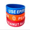Peanut Allergy Use Epipen Silicone Bracelets Lot of 3 view 1