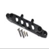 GPM 5Pc Set Upgrades Aluminum Front Chassis Brace for 1/6 4WD SCX6 Jeep Jlu Wrangler (AXI05000) & 1/6 4WD SCX6 Trial Honcho (AXI05001) RC Cars (Black) view 1
