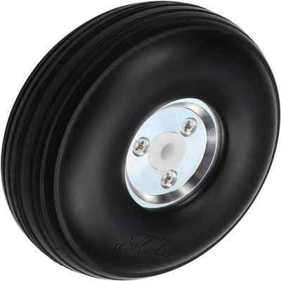 Bettomshin 1Pcs Tire and Wheel Sets for RC Car Airplane PU Sponge Tire with Aluminum Alloy Hub,2.25