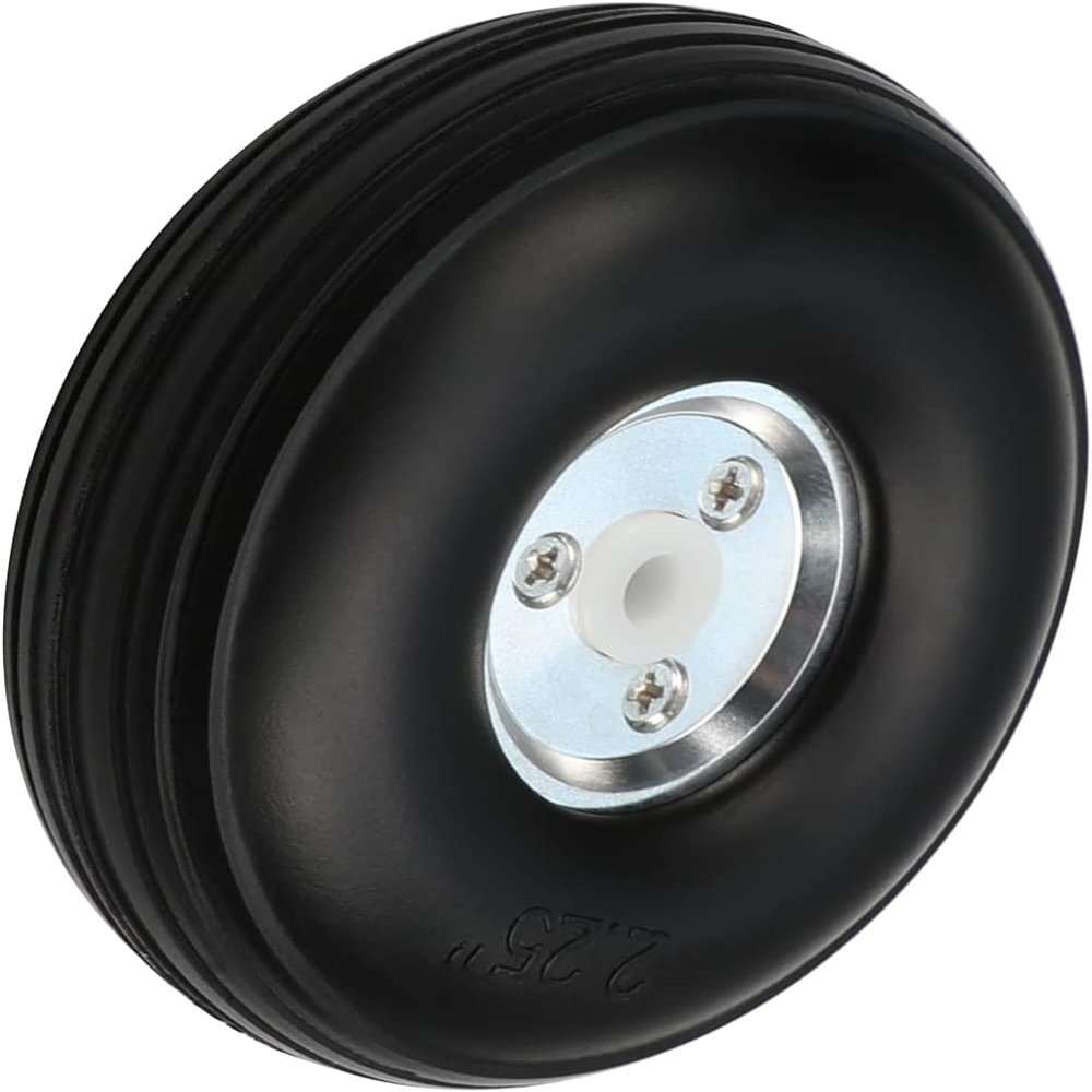 Bettomshin 1Pcs Tire and Wheel Sets for RC Car Airplane PU Sponge Tire with Aluminum Alloy Hub,2.25