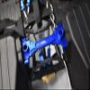 GPM for 1/6 4WD SCX6 Jeep JLU Wrangler AXI05000 Aluminum Rear Chassis Brace -5PC Set (Blue) view 4