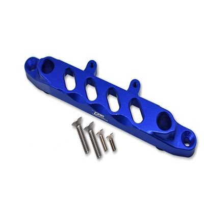 GPM for 1/6 4WD SCX6 Jeep JLU Wrangler AXI05000 Aluminum Front Chassis Brace -5PC Set (Blue)