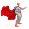 1/12 Scale Miniature Custom Handmade Two Tone Fabric Wired Cape for Storm Collectibles Darkstalkers Demitri Maximoff view 4