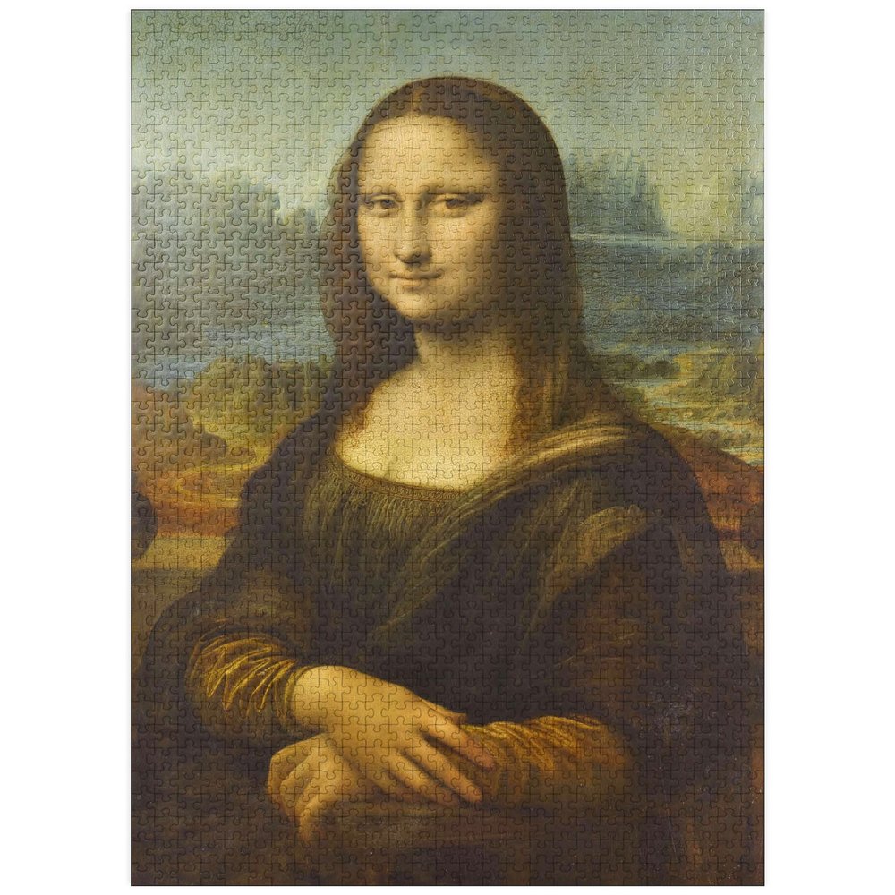 MyPuzzle Mona Lisa - Lisa Del Giocondo by Leonardo Da Vinci - Premium 1000 Piece Jigsaw Puzzle for Adults