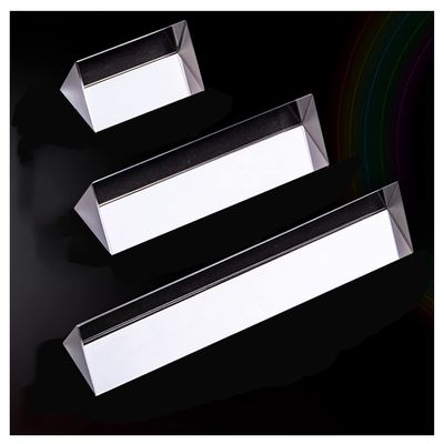 SUANWANG 3 Pcs Prism Glass Triangular Prism Length 150Mm/180Mm/200Mm Suitable for Photography Science Experiments Light Spectrum