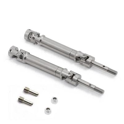 BEAST KINGDOM Huante 2pcs Metal Steel Rear Drive Shaft CVD for 1/10 Slash Rustler Stampede VXL 4X4 / 2WD RC Car Parts, MEA-038E