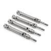BEAST KINGDOM Huante 2pcs Metal Steel Rear Drive Shaft CVD for 1/10 Slash Rustler Stampede VXL 4X4 / 2WD RC Car Parts, MEA-038E view 3