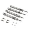 BEAST KINGDOM Huante 2pcs Metal Steel Rear Drive Shaft CVD for 1/10 Slash Rustler Stampede VXL 4X4 / 2WD RC Car Parts, MEA-038E view 4